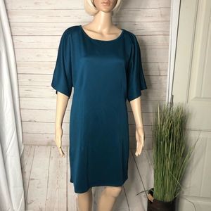 Piphany shift dress teal szSm